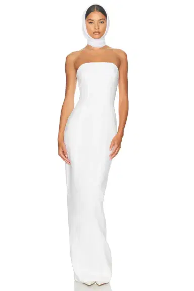 Helsa Linen Strapless Maxi Dress | Thumbnail 3 Helsa Linen Strapless Maxi Dress | Thumbnail 3
