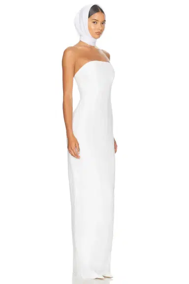 Helsa Linen Strapless Maxi Dress | Thumbnail 4 Helsa Linen Strapless Maxi Dress | Thumbnail 4