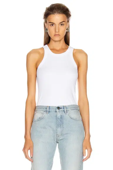 TOTEME Curved Rib Tank | Thumbnail 1 TOTEME Curved Rib Tank | Thumbnail 1