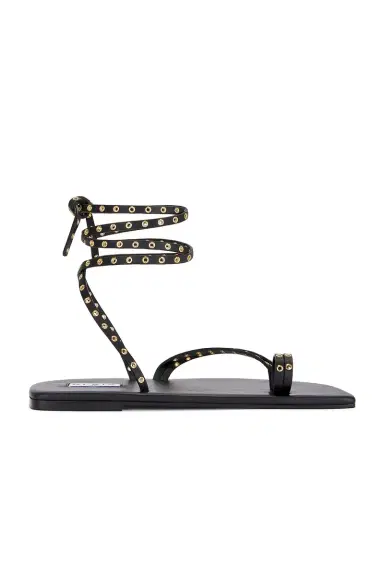 Alaïa Flat Strappy Sandal | Thumbnail 3 Alaïa Flat Strappy Sandal | Thumbnail 3