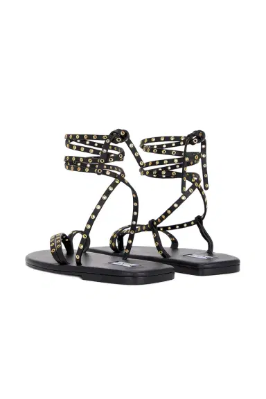 Alaïa Flat Strappy Sandal | Thumbnail 4 Alaïa Flat Strappy Sandal | Thumbnail 4