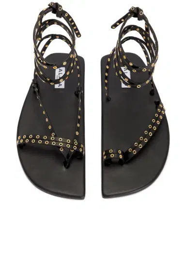 Alaïa Flat Strappy Sandal | Thumbnail 5 Alaïa Flat Strappy Sandal | Thumbnail 5