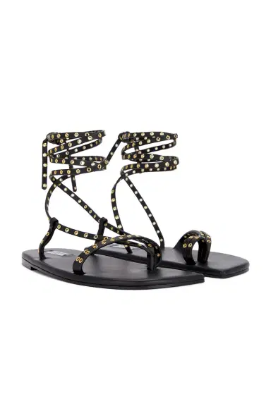 Alaïa Flat Strappy Sandal | Thumbnail 1 Alaïa Flat Strappy Sandal | Thumbnail 1
