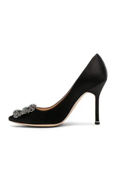 Manolo Blahnik Hangisi 105 Satin Pumps | Thumbnail 5 Manolo Blahnik Hangisi 105 Satin Pumps | Thumbnail 5