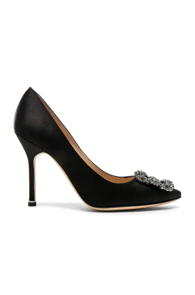 Manolo Blahnik Hangisi 105 Satin Pumps