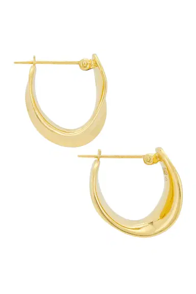 AGMES Mini Laila Hoop Earrings | Thumbnail 2