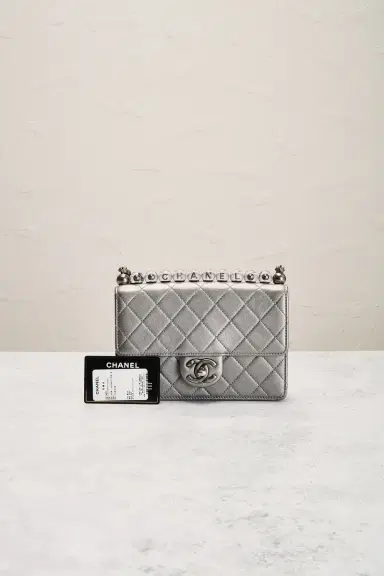 Chanel Chanel Lambskin Chic Pearls Flap Bag | Thumbnail 9 Chanel Chanel Lambskin Chic Pearls Flap Bag | Thumbnail 9
