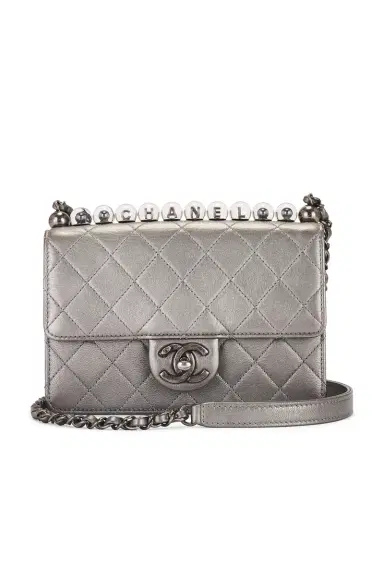 Chanel Chanel Lambskin Chic Pearls Flap Bag | Thumbnail 1 Chanel Chanel Lambskin Chic Pearls Flap Bag | Thumbnail 1