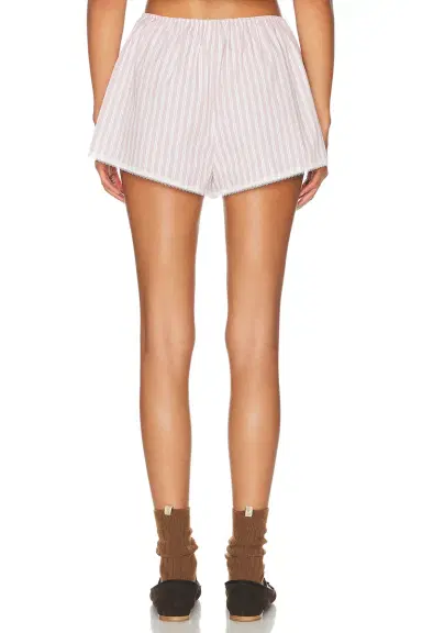 Helsa Wide Stripe Poplin House Short | Thumbnail 4