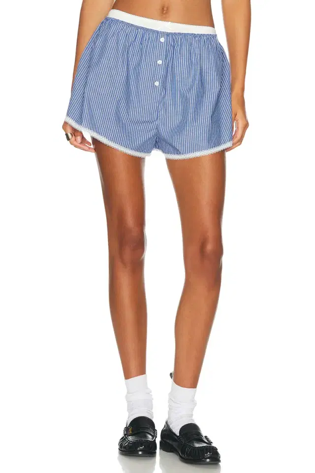 Helsa Pinstripe Poplin House Short