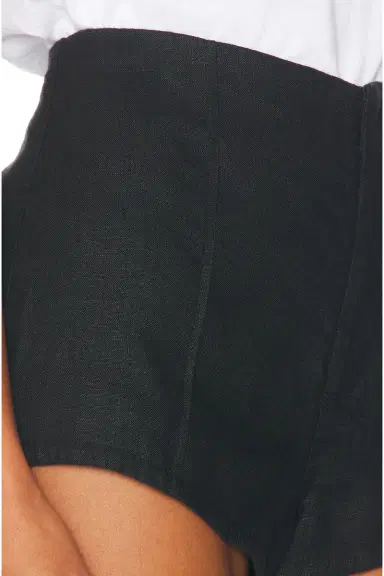 Helsa Washed Linen Micro Short | Thumbnail 8