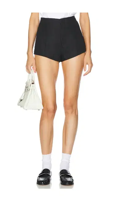 Helsa Washed Linen Micro Short | Thumbnail 1
