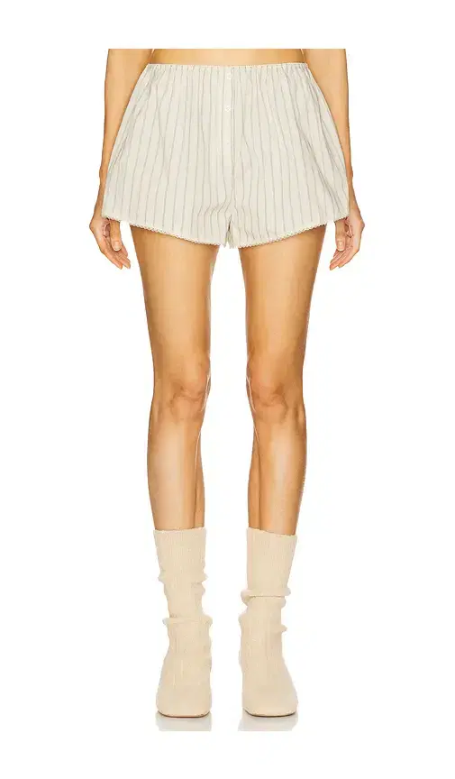Helsa Pinstripe Poplin House Short