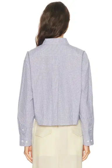 Miu Miu Cropped Button Up Top | Thumbnail 3 Miu Miu Cropped Button Up Top | Thumbnail 3