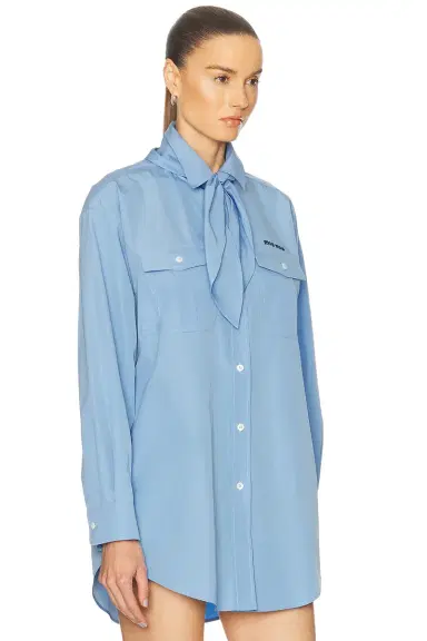 Miu Miu Button Up Top | Thumbnail 3 Miu Miu Button Up Top | Thumbnail 3
