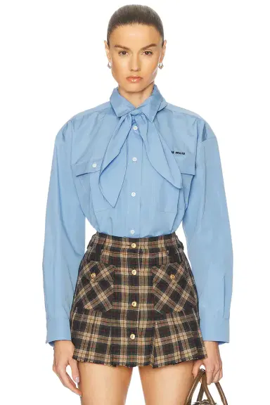 Miu Miu Button Up Top | Thumbnail 1 Miu Miu Button Up Top | Thumbnail 1