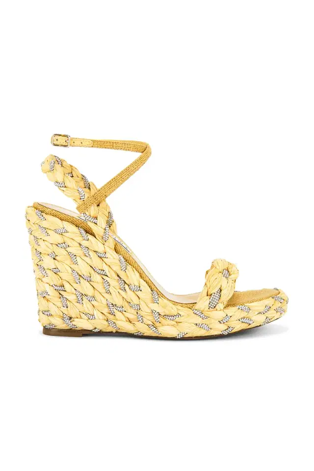 Aquazzura Costiera 120 Crystal Wedge Sandal