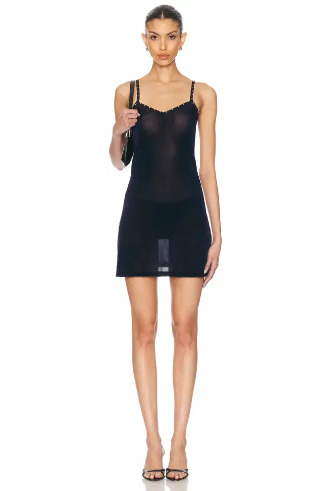 PRISCAVera V Neck Studded Cami Dress