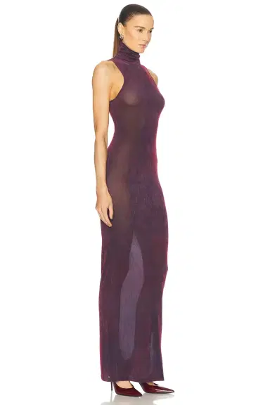 PRISCAVera Turtleneck Maxi Dress | Thumbnail 2