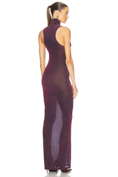 PRISCAVera Turtleneck Maxi Dress | Thumbnail 3
