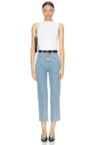 L'Academie Elodie High Rise Crop Jeans | Thumbnail 5