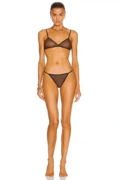 Saint Laurent YSL All Over Triangle Bra | Thumbnail 4 Saint Laurent YSL All Over Triangle Bra | Thumbnail 4