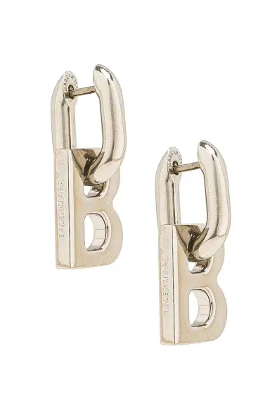 Balenciaga XS B Chain Earrings | Thumbnail 1