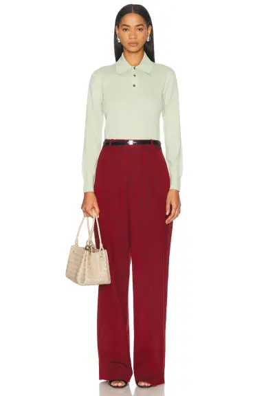 Bottega Veneta Long Sleeve Polo Top | Thumbnail 4 Bottega Veneta Long Sleeve Polo Top | Thumbnail 4