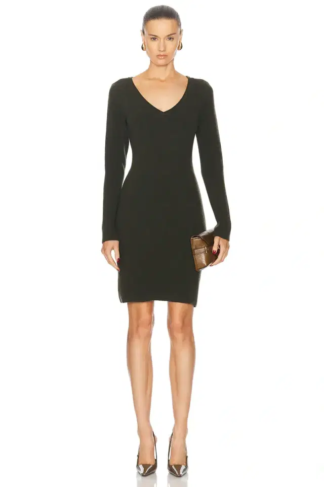 Ferragamo Long Sleeve Sweater Dress