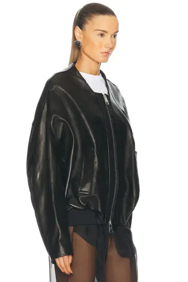 Khaite Hewit Leather Jacket | Thumbnail 3 Khaite Hewit Leather Jacket | Thumbnail 3