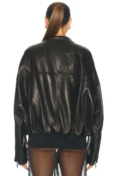 Khaite Hewit Leather Jacket | Thumbnail 4 Khaite Hewit Leather Jacket | Thumbnail 4