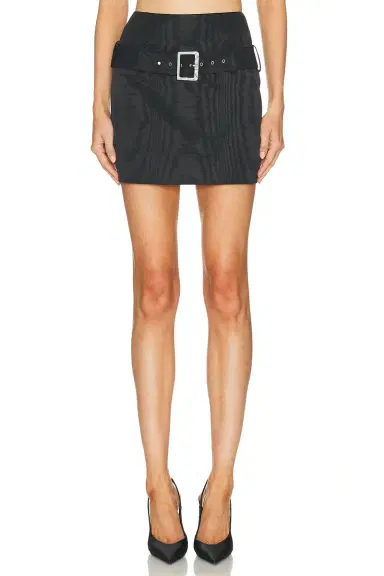 Wiederhoeft Mini Moire Skirt | Thumbnail 1