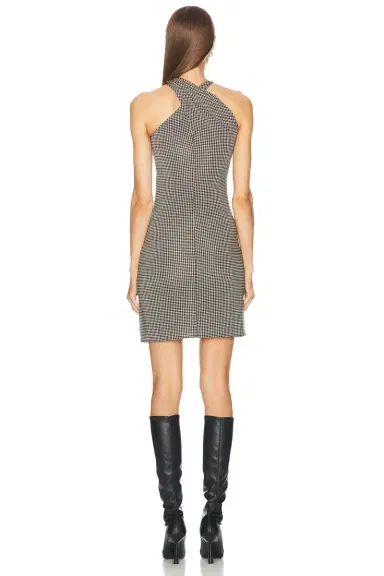 Courreges Criss Cross Check Jersey Dress | Thumbnail 4