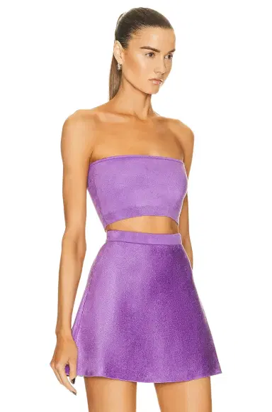 Alaïa Velvet Bandeau Top | Thumbnail 2