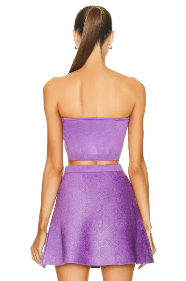 Alaïa Velvet Bandeau Top | Thumbnail 3