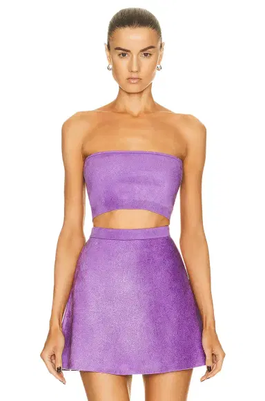 Alaïa Velvet Bandeau Top | Thumbnail 1