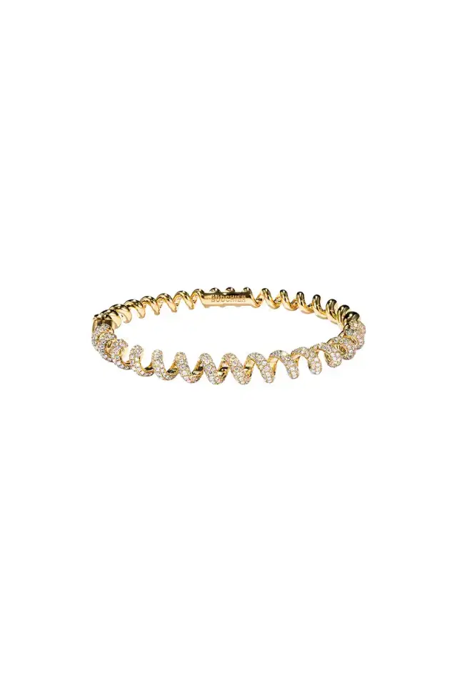 Boochier Slinkee Diamond Bangle Bracelet
