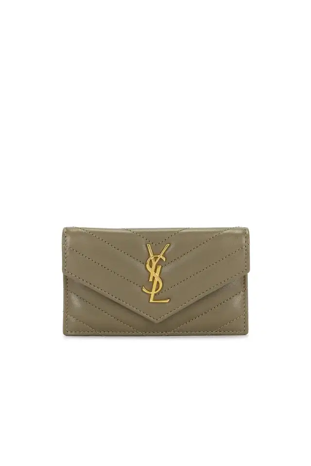Saint Laurent Zipped Fragments Credit Card Case