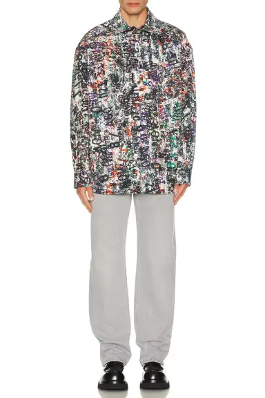Bottega Veneta Wool Memory Print Shirt | Thumbnail 5 Bottega Veneta Wool Memory Print Shirt | Thumbnail 5