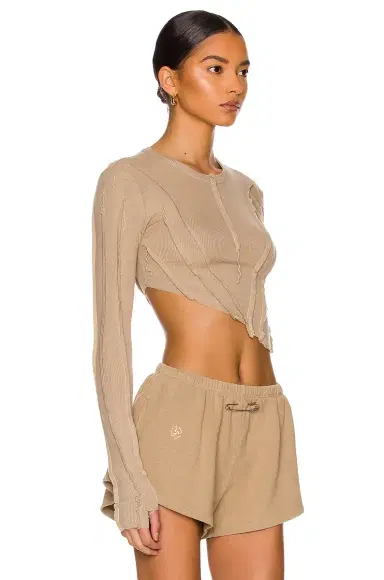 SAMI MIRO VINTAGE Asymmetric Long Sleeve Tee | Thumbnail 4