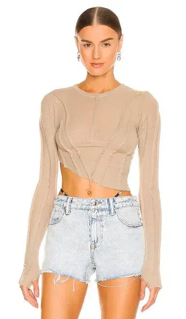 SAMI MIRO VINTAGE Asymmetric Long Sleeve Tee | Thumbnail 1