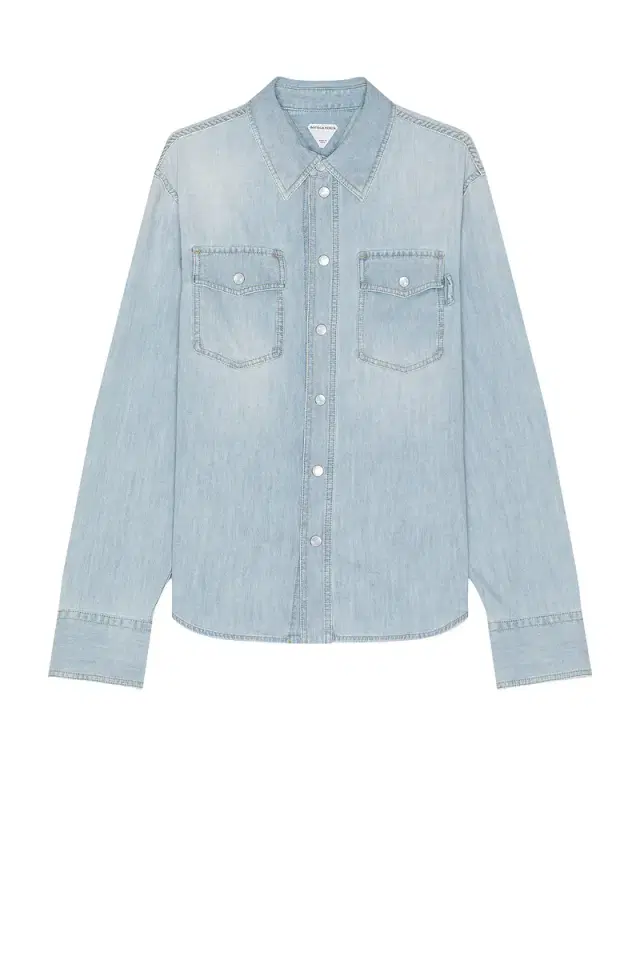 Bottega Veneta Bleached Light Denim Shirt