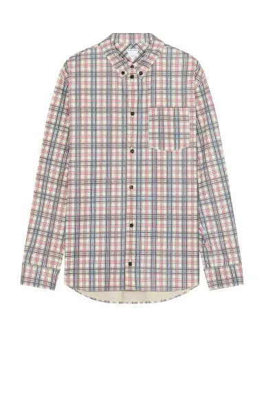 Bottega Veneta Bold Check On Nubuck Shirt | Thumbnail 1