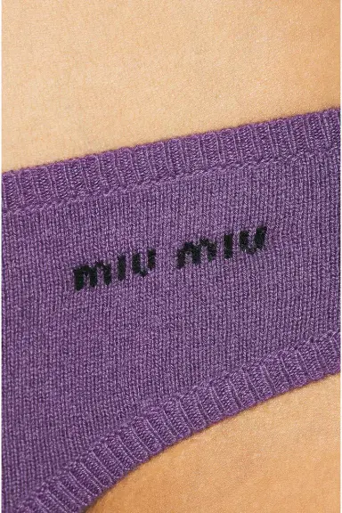 Miu Miu Mini Logo Underwear | Thumbnail 5 Miu Miu Mini Logo Underwear | Thumbnail 5