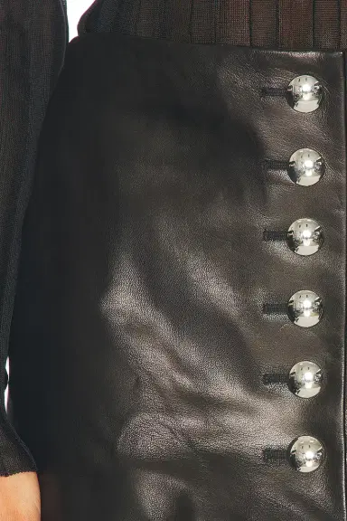 KHAITE Jaxon Leather Skirt | Thumbnail 6