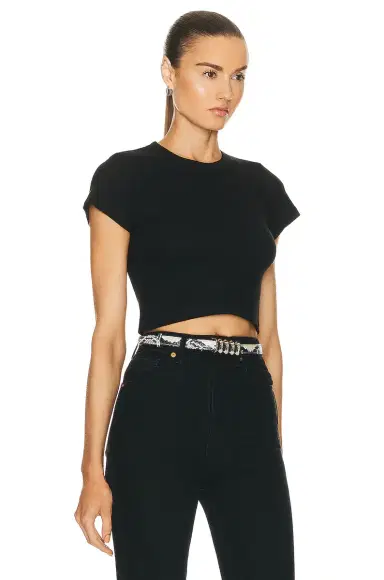 LESET Kelly Crop Slim Fit Tee | Thumbnail 2