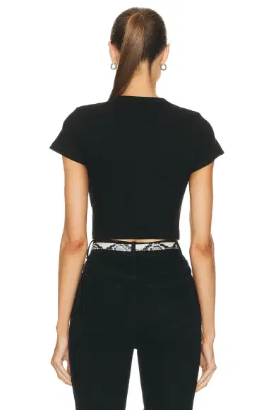 LESET Kelly Crop Slim Fit Tee | Thumbnail 3