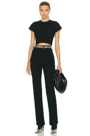 LESET Kelly Crop Slim Fit Tee | Thumbnail 4