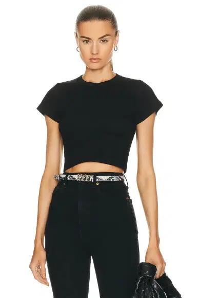 LESET Kelly Crop Slim Fit Tee | Thumbnail 1