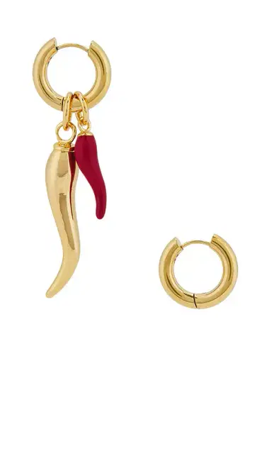 Timeless Pearly Double Chili Earrings | Thumbnail 2
